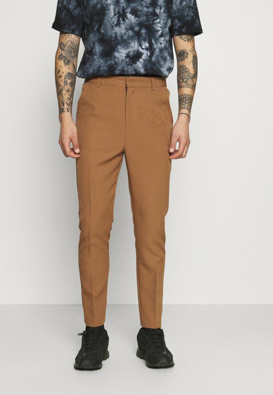 Shirt * | Mennace Aftermath Tapered Suit Trouser Chinos Light Brown