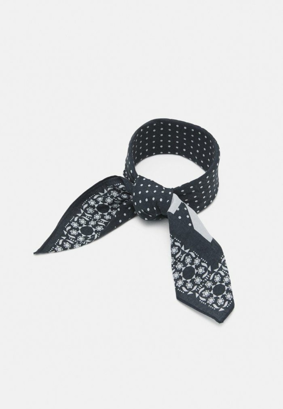 Accessoires * | Mennace Havana Nights Print Bandana Unisex Foulard Grey