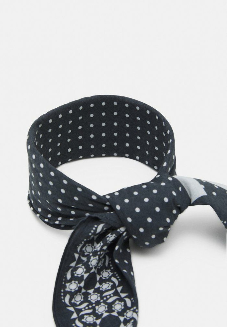 Accessoires * | Mennace Havana Nights Print Bandana Unisex Foulard Grey