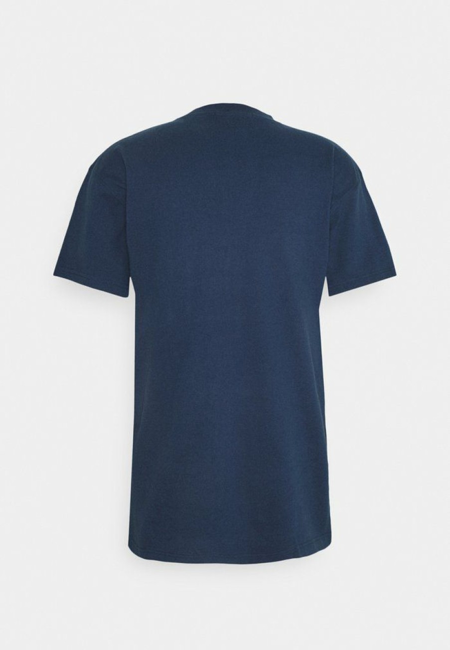 Clothing * | Mennace Club Print T-Shirt Blue