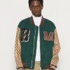 Clothing * | Mennace Multi Badge Monogram Jacket Bomber Jacket Green