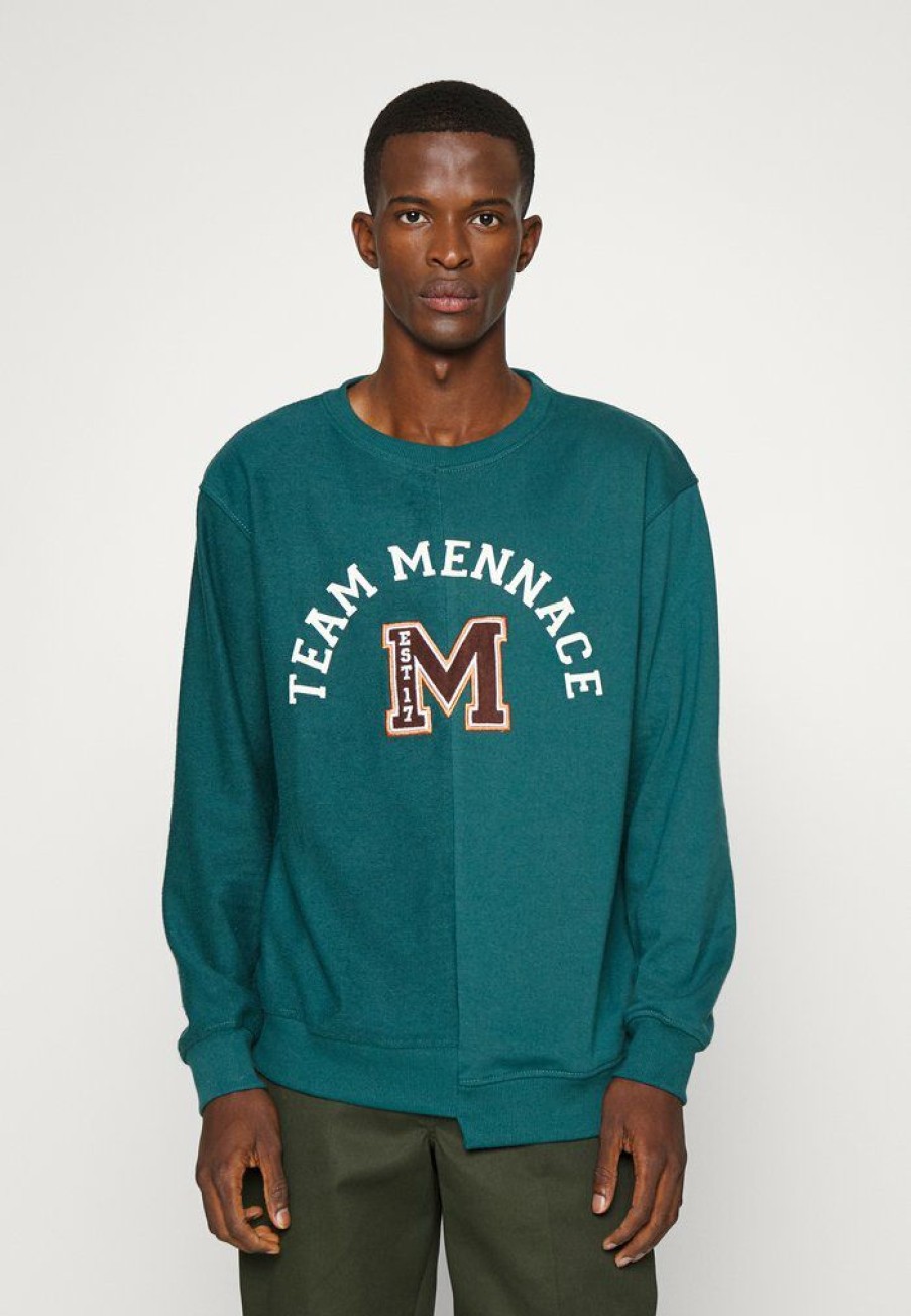 Clothing * | Mennace Team Spliced Unisex Sweatshirt Green