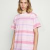 Clothing * | Mennace Unisex Sundaze Print T-Shirt Pink