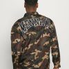 Clothing * | Mennace Camo Zip Up Coach Jacket Summer Jacket Khaki