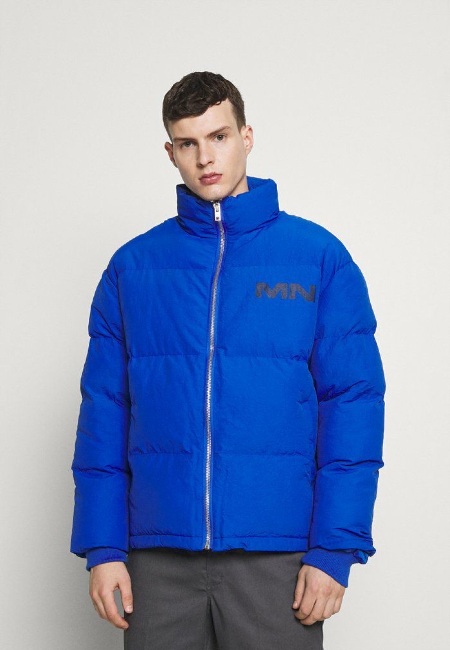 Clothing * | Mennace Mirror Matte Puffer Jacket Winter Jacket Blue