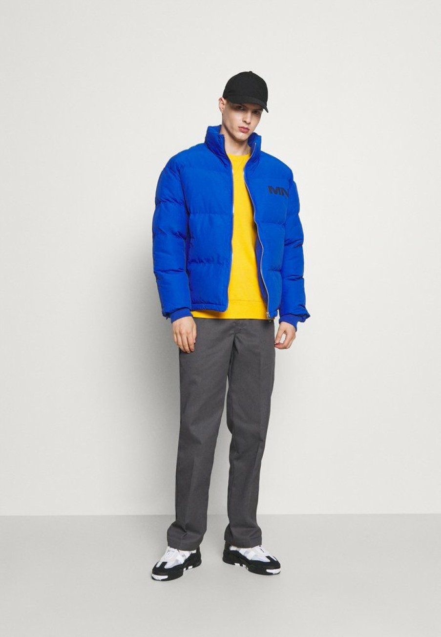 Clothing * | Mennace Mirror Matte Puffer Jacket Winter Jacket Blue