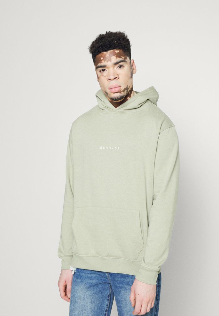 Clothing * | Mennace Essential Hoodie Unisex Sweatshirt Light Green