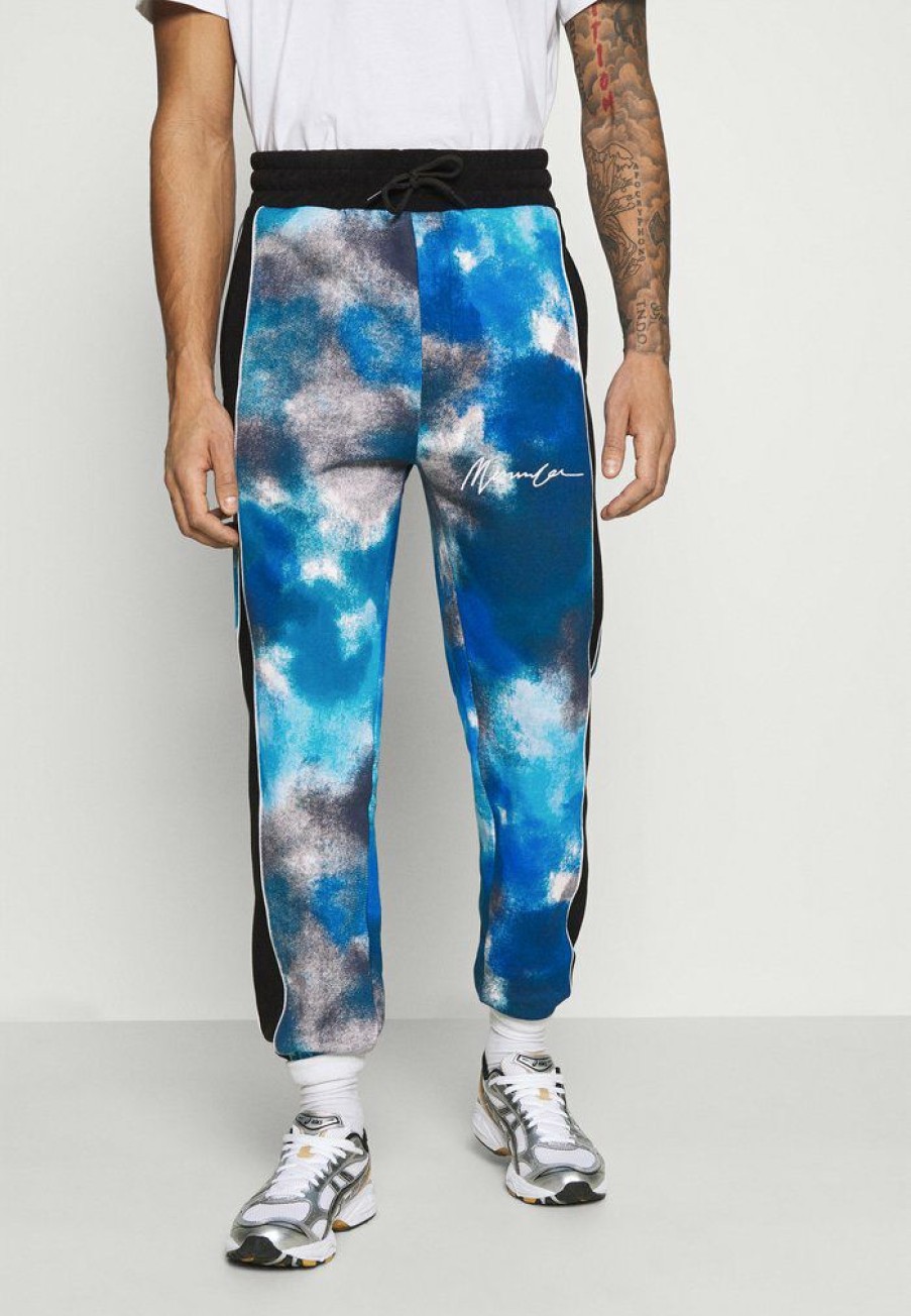 Shirt * | Mennace Tie Dye Unisex Tracksuit Bottoms Blue