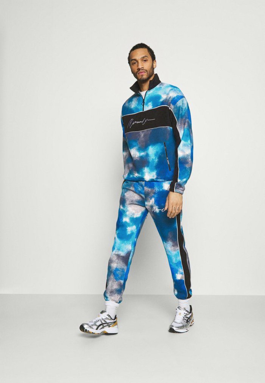 Shirt * | Mennace Tie Dye Unisex Tracksuit Bottoms Blue