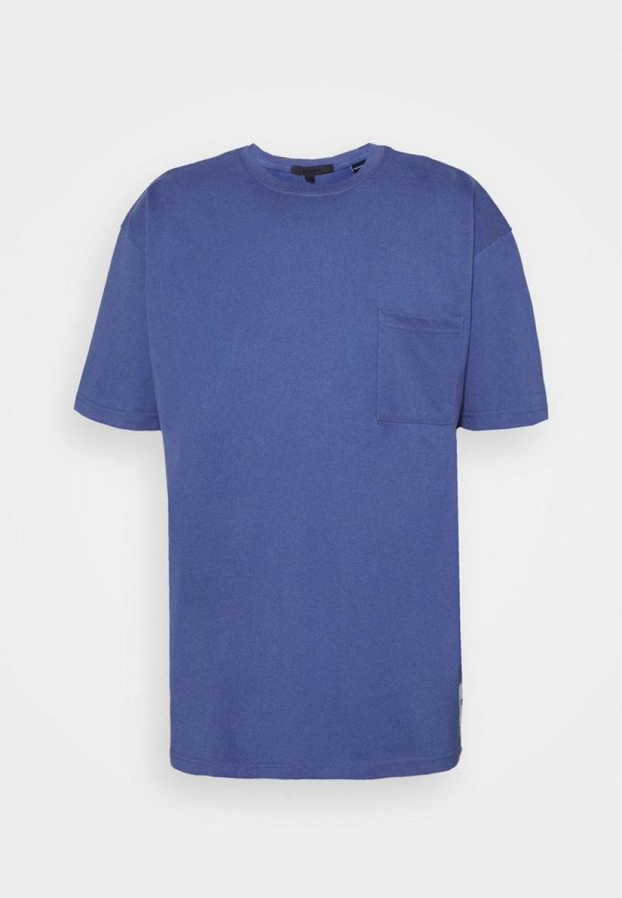 Clothing * | Mennace Reclaim Pocket Tee Unisex Basic T-Shirt Blue