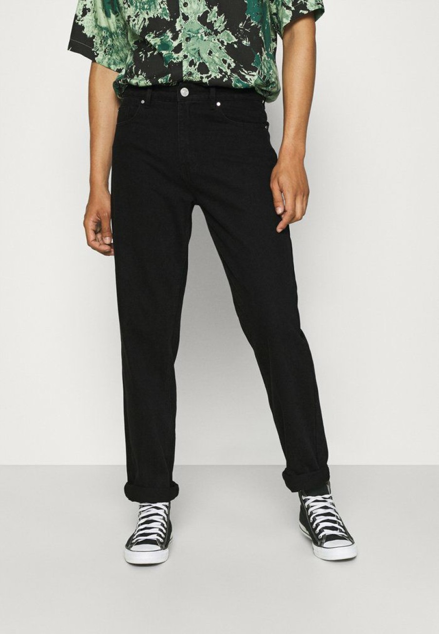 Shirt * | Mennace Petrol Head Straight Leg Jeans Black