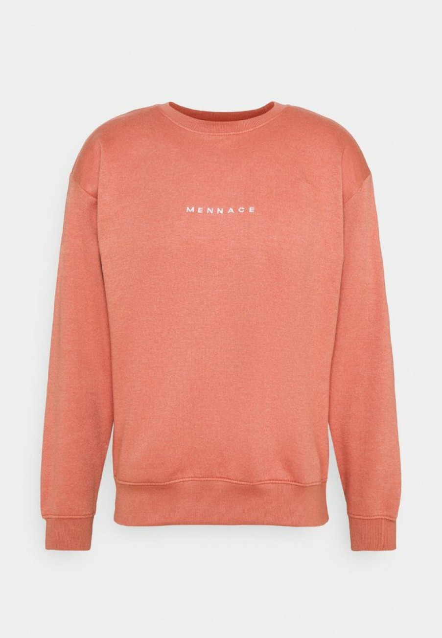 Clothing * | Mennace Essential Regular Unisex Sweatshirt Salmon