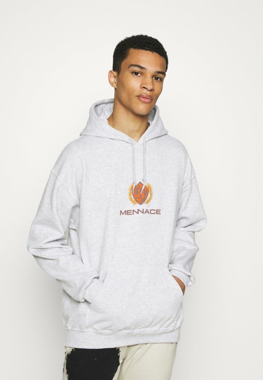 Clothing * | Mennace Petrol Flame Car Regular Hoodie Sweatshirt Ice Marl