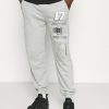 Shirt * | Mennace Unisex Logo Regular Tracksuit Bottoms Light Grey