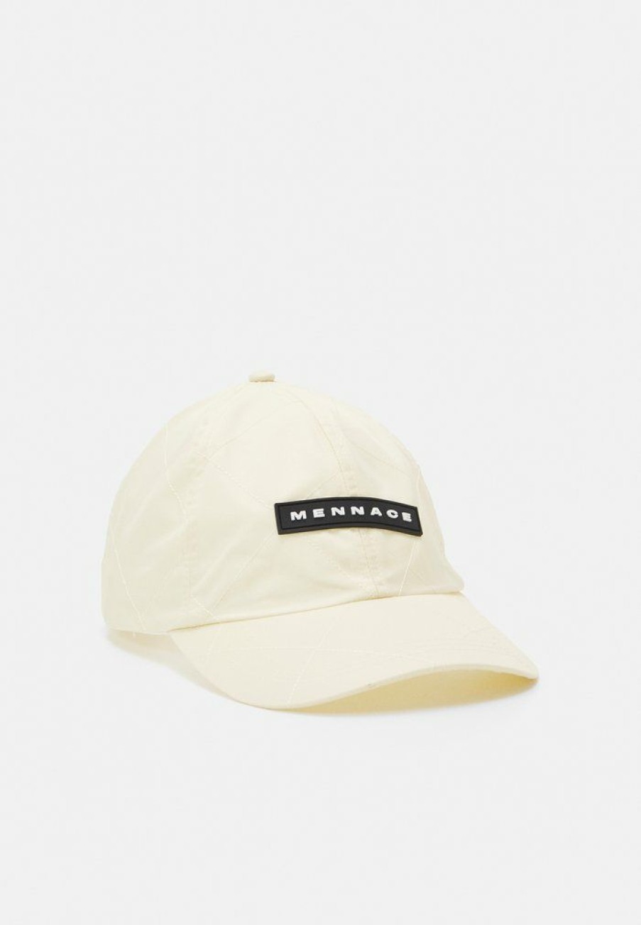 Accessoires * | Mennace Quilted Baseball Unisex Cap Off White