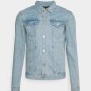 Clothing * | Mennace Unisex Denim Jacket Blue