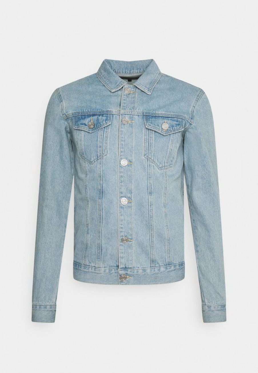 Clothing * | Mennace Unisex Denim Jacket Blue