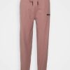 Shirt * | Mennace Waffle Texture Jogger Unisex Tracksuit Bottoms Dusty Pink