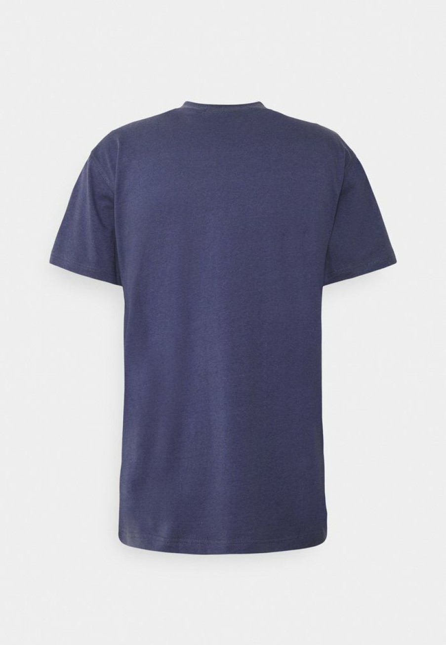 Clothing * | Mennace Signature Print T-Shirt Navy