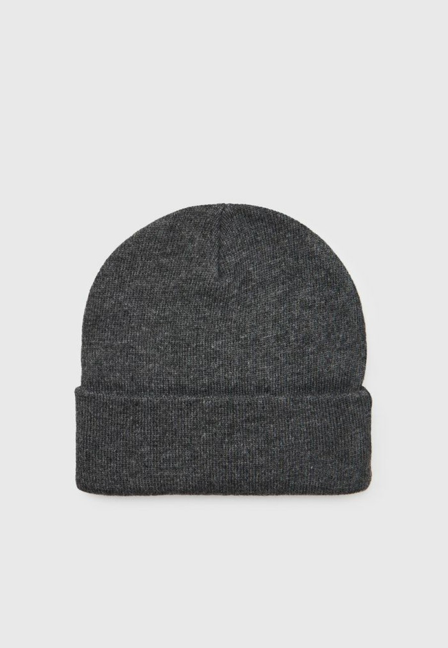 Accessoires * | Mennace Signature Beanie Unisex Beanie Grey Marl