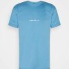 Clothing * | Mennace Essential Unisex Print T-Shirt Blue