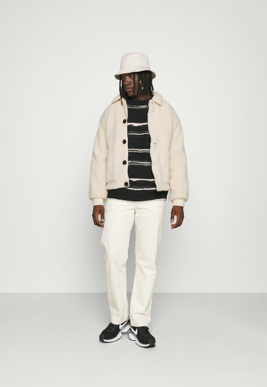 Clothing * | Mennace Hennessey Borg Jacket Winter Jacket Off White