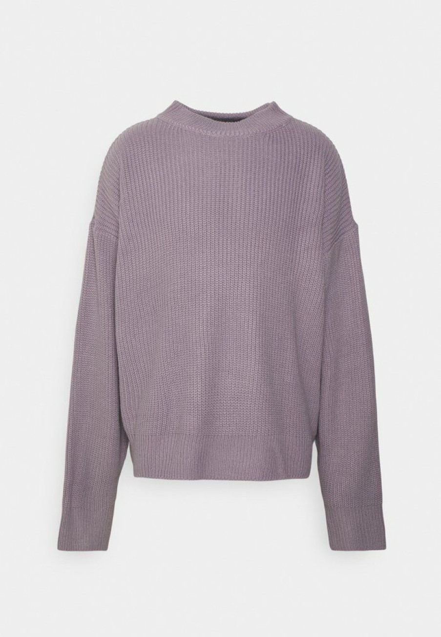 Clothing * | Mennace Oversized Jumper Unisex Jumper Lilac