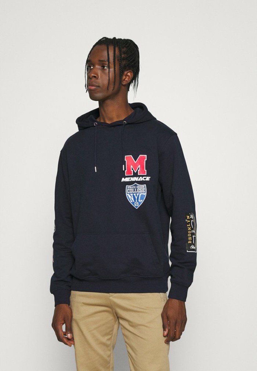 Clothing * | Mennace Unisex Hoodie Sweatshirt Blue