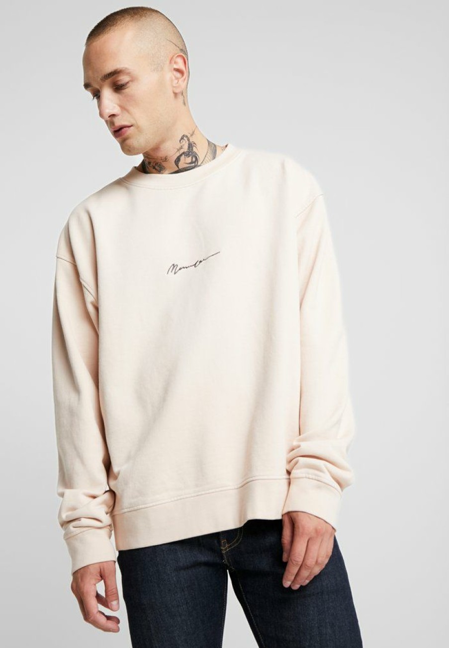 Clothing * | Mennace Essential Boxy Unisex Sweatshirt Beige