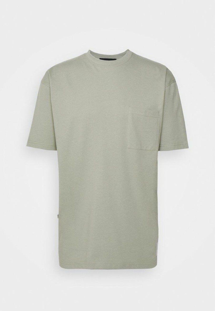 Clothing * | Mennace Reclaim Pocket Tee Unisex Print T-Shirt Green