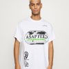 Clothing * | Mennace A$Ap Ferg Worldwide Print T-Shirt White