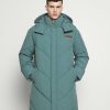 Clothing * | Mennace Evian Quilted Mid Length Puffer Jacket Unisex Winter Coat Green