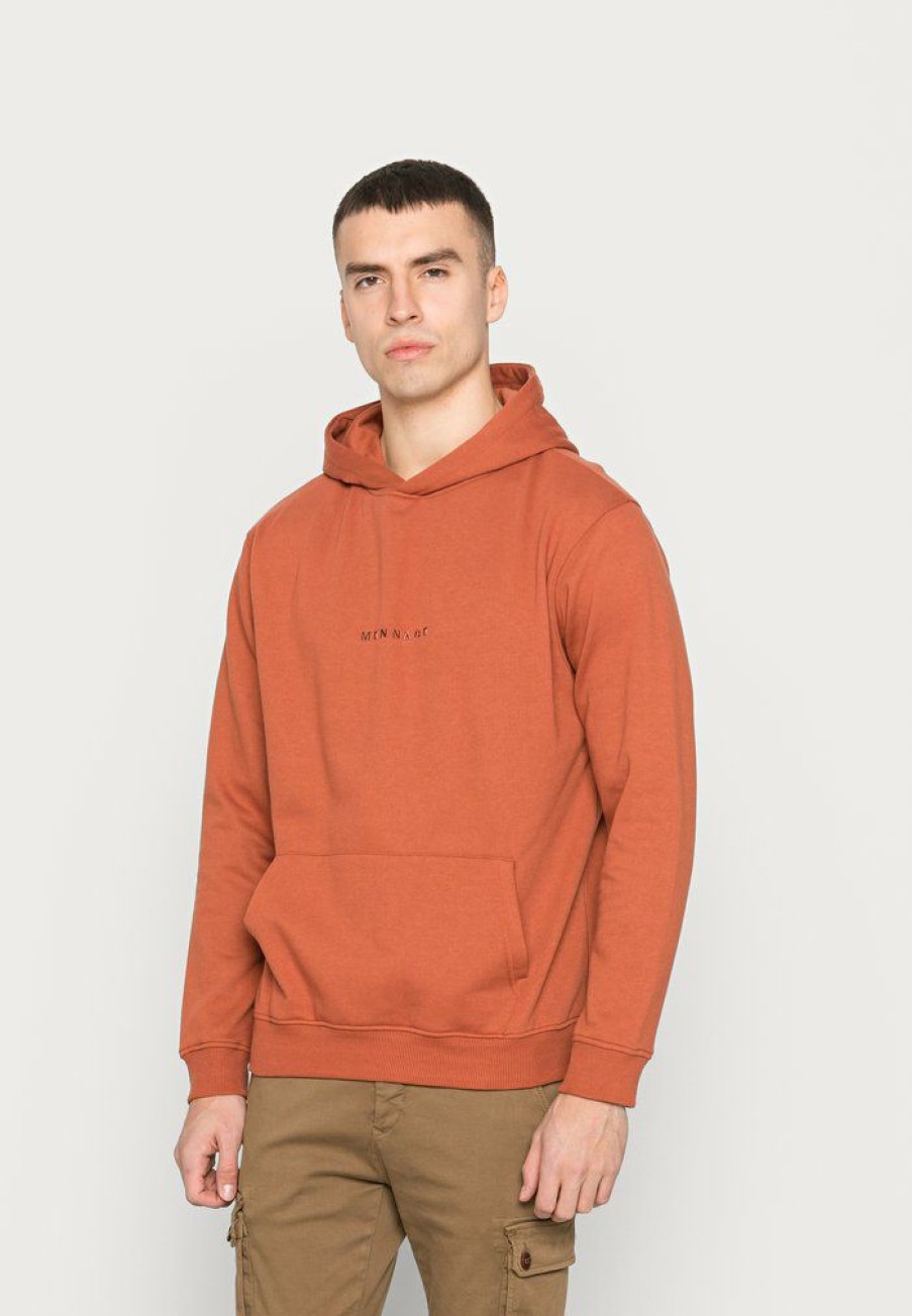 Clothing * | Mennace Essential Hoodie Unisex Hoodie Burnt Orange