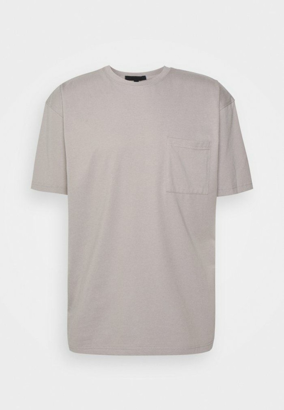 Clothing * | Mennace Reclaim Pocket Tee Unisex Basic T-Shirt Grey