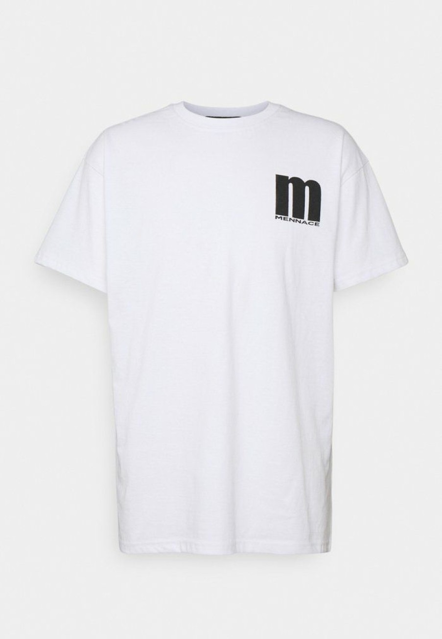 Clothing * | Mennace Fade Regular Unisex Print T-Shirt White