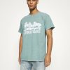 Clothing * | Mennace Rosebowl Ranch Regular Print T-Shirt Light Blue