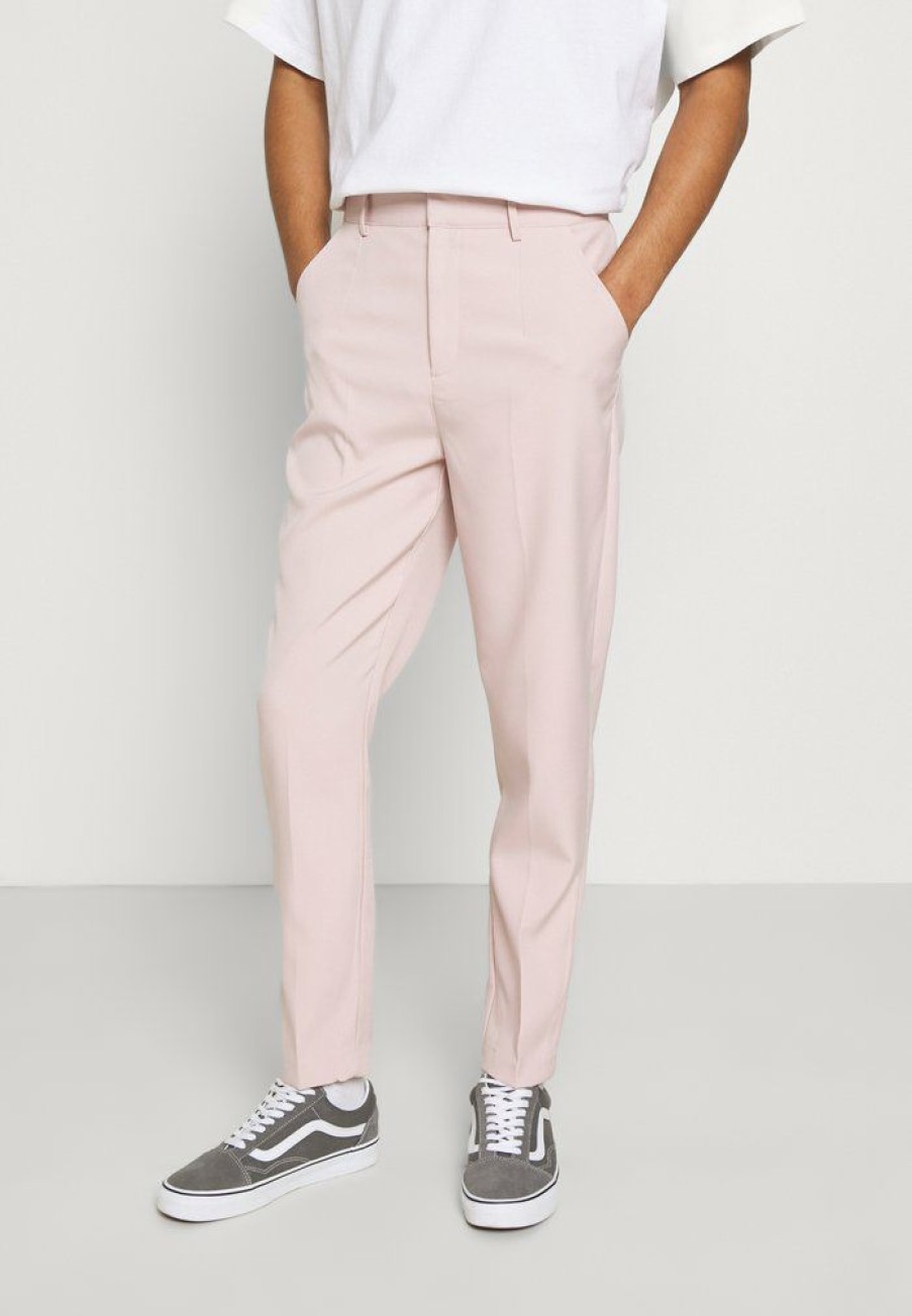 Shirt * | Mennace Sundaze Tapered Fit Suit Trouser Chinos Pink