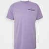 Clothing * | Mennace Essential Regular Unisex Print T-Shirt Lilac