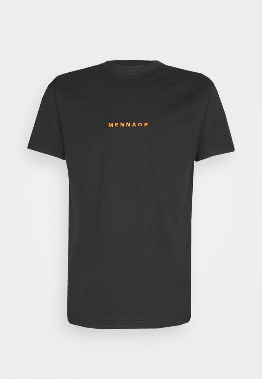 Clothing * | Mennace Essential Print T-Shirt Black