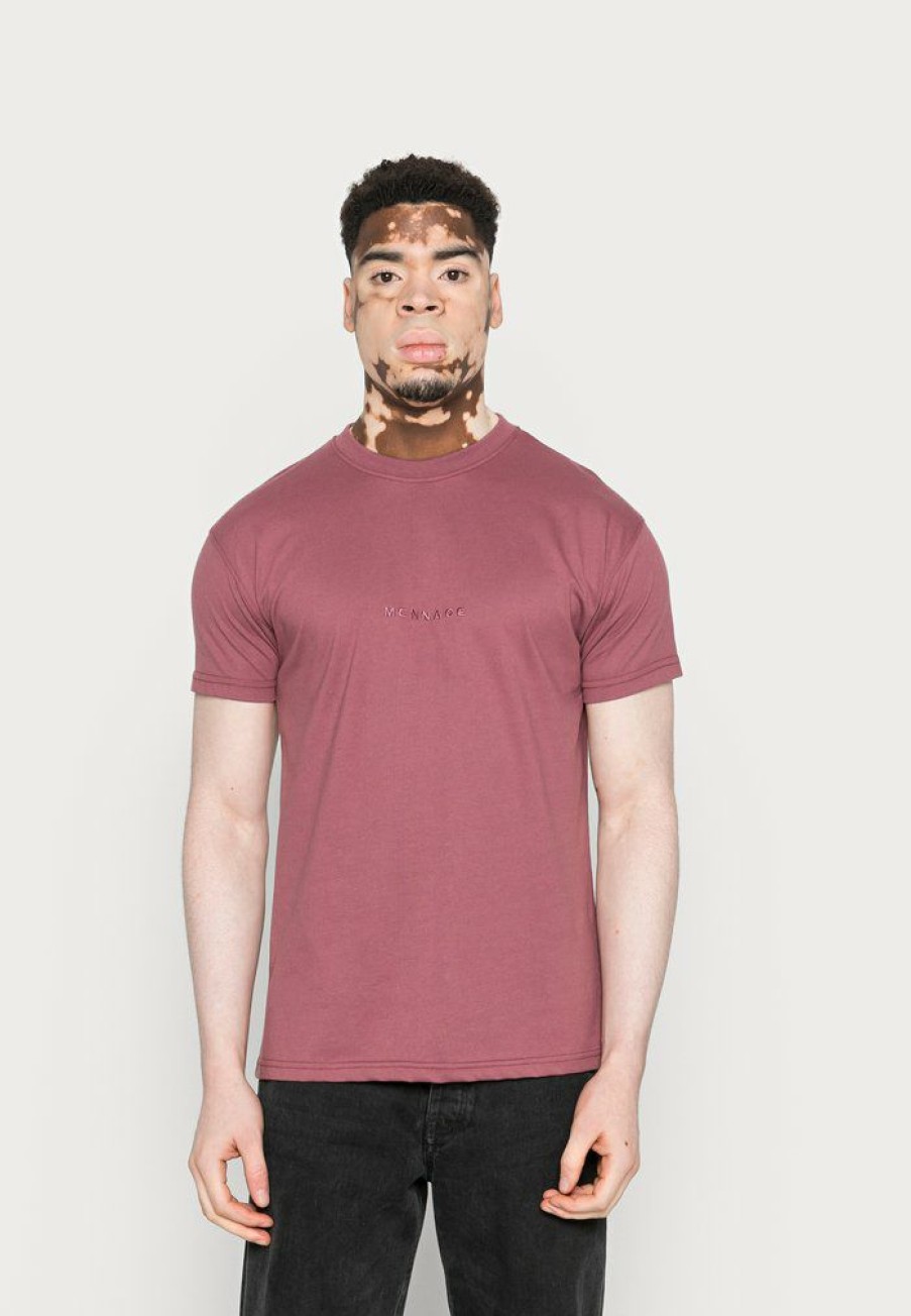 Clothing * | Mennace Unisex Essential Regular Basic T-Shirt Burgundy