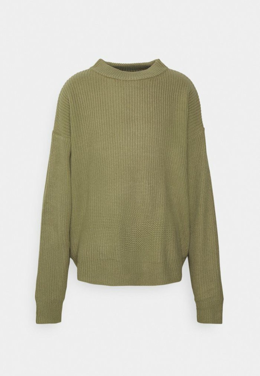 Clothing * | Mennace Oversized Jumper Unisex Jumper Green