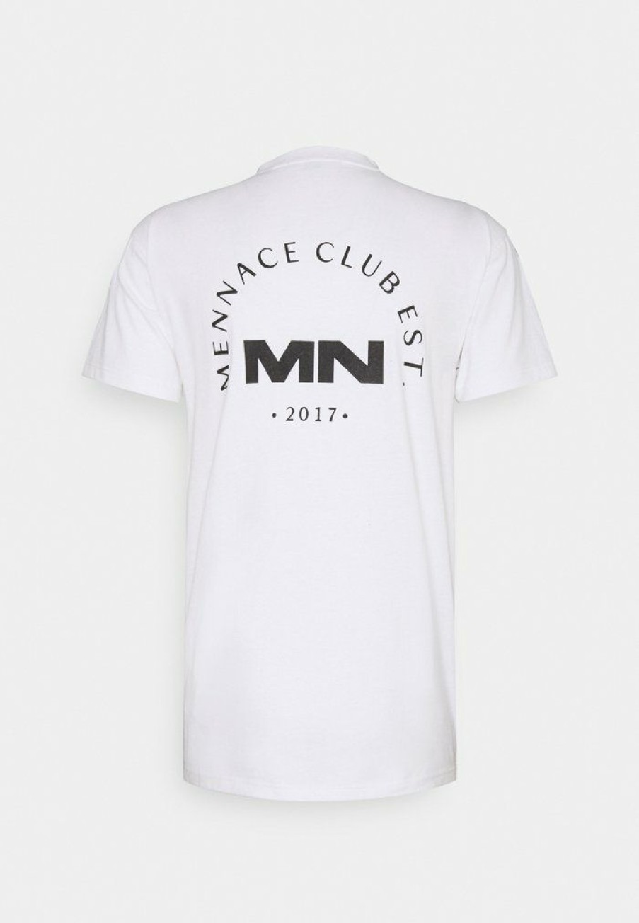 Clothing * | Mennace Club Unisex Print T-Shirt White