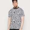 Clothing * | Mennace Unisex Wavy Print Print T-Shirt Multi