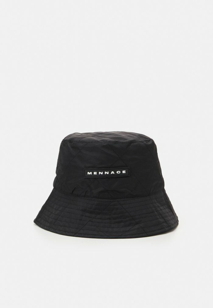 Accessoires * | Mennace Quilted Bucket Hat Unisex Hat Black