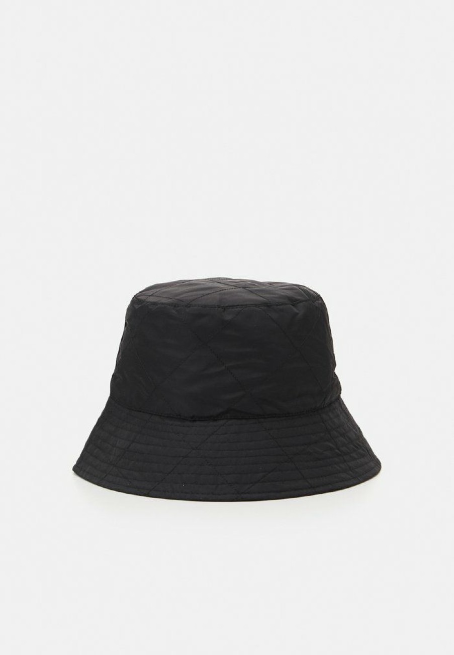 Accessoires * | Mennace Quilted Bucket Hat Unisex Hat Black