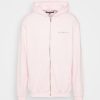 Clothing * | Mennace Unisex Essential Regular Zip Up Hoodie Zip-Up Sweatshirt Rose