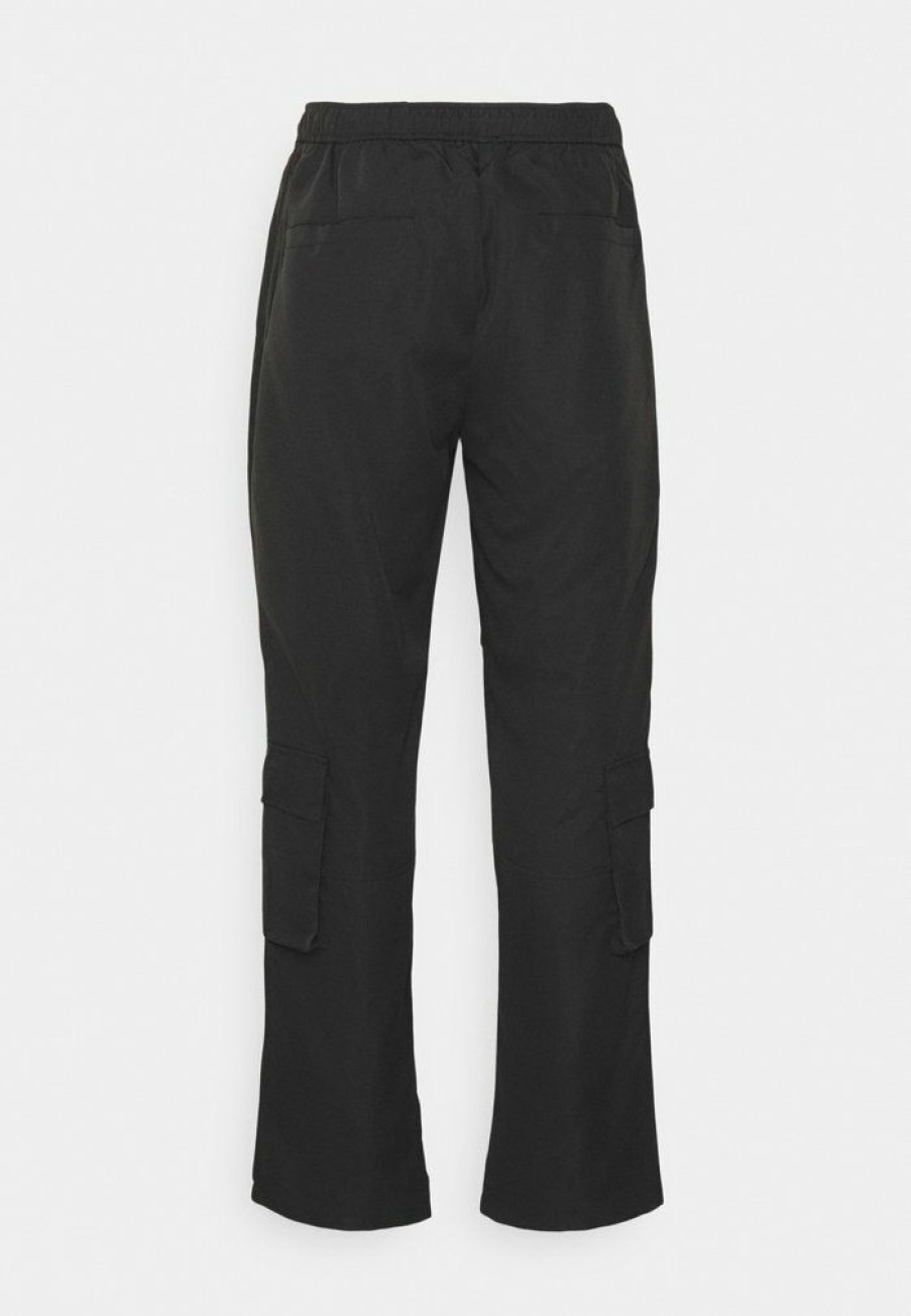 Shirt * | Mennace Multi Pocket Straight Trouser Cargo Trousers Black