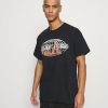 Clothing * | Mennace A$Ap Ferg Flame Globe Print T-Shirt Black