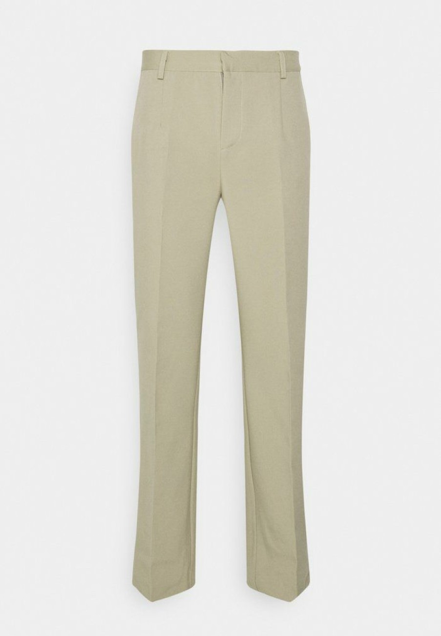 Shirt * | Mennace Straight Fit Suit Trouser Trousers Green