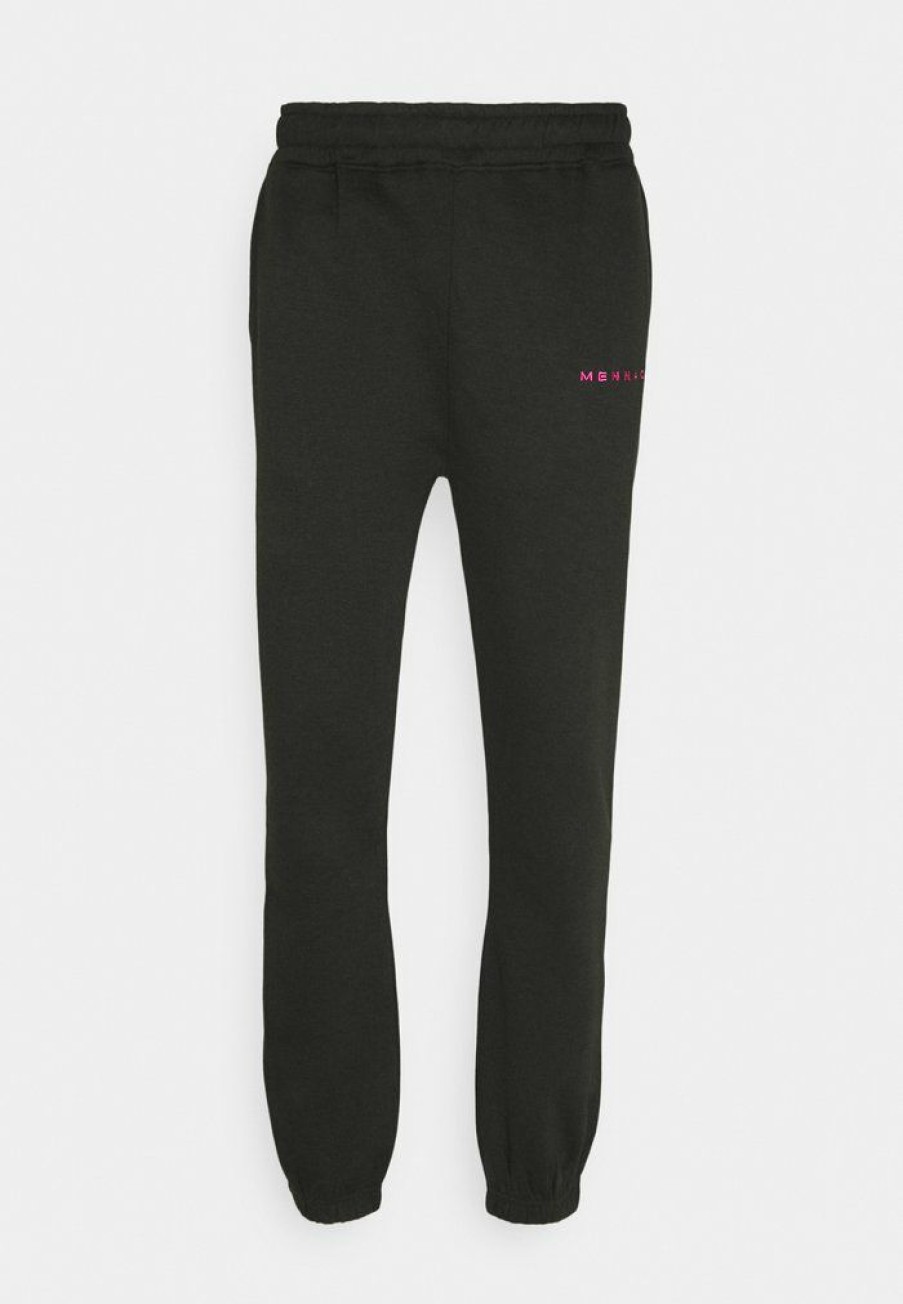 Shirt * | Mennace Essential Unisex Tracksuit Bottoms Black